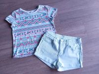 H&M Sommer Set Cropped T-Shirt Boho und Jeans Shorts 146 152 Nordrhein-Westfalen - Bocholt Vorschau