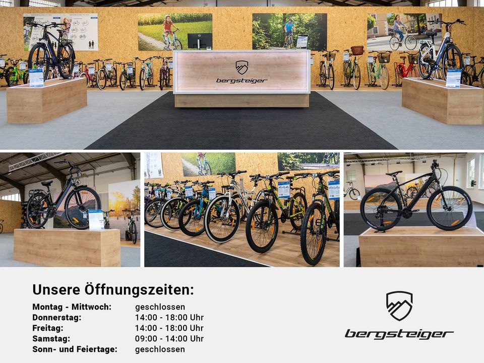 NEU Bergsteiger Kodiak 24 Zoll Mountainbike, Kinderfahrrad, Scheibenbremse, Shimano 21 Gang-Schaltung, Vollfederung, Fully MTB, Farbe weiß, Probefahrt im Werksverkauf in Diepholz