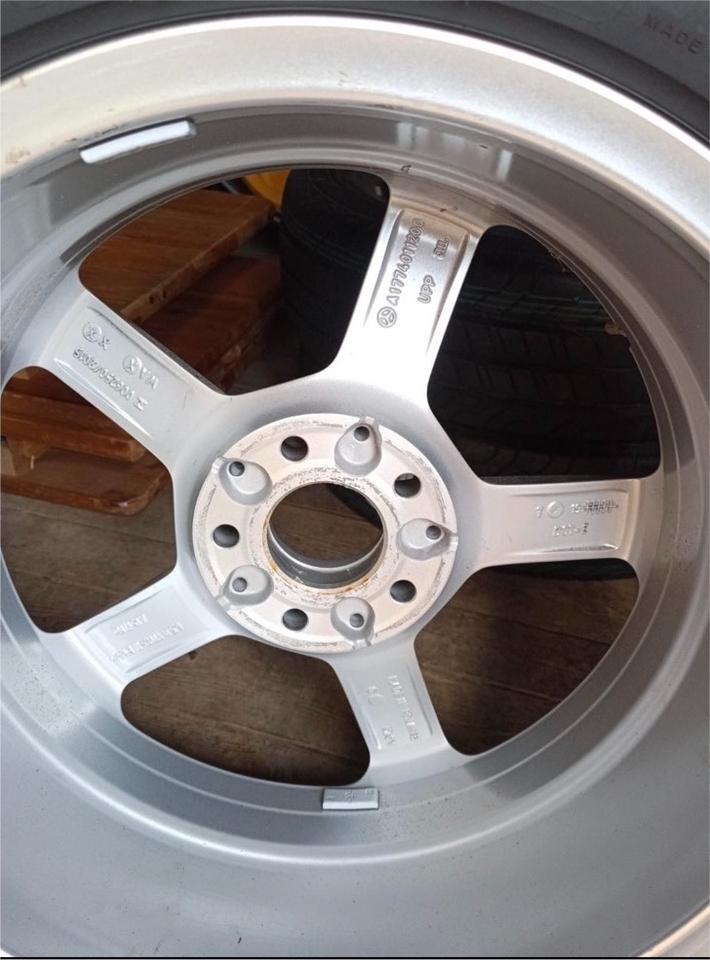 Alufelgen mit Winterreifen 5x112, 205/55R17, Mercedes  Felgen in Plauen
