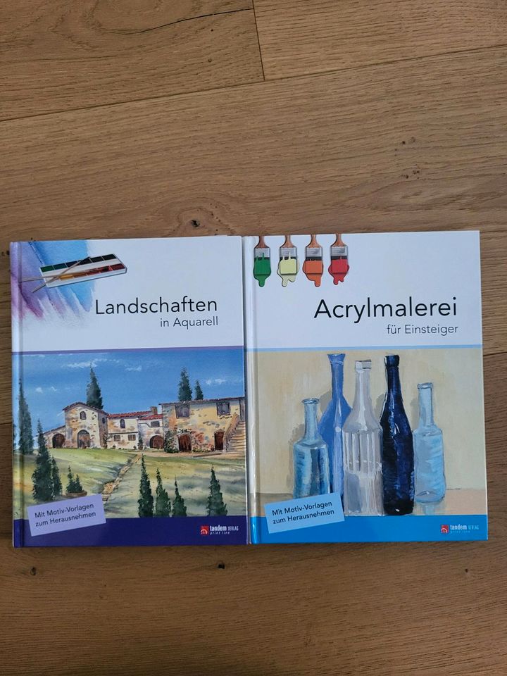 Kunst-Bücher/ Aquarell und Acrylmalerei/ Landschaften, Gebäude... in Kempten