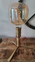 Retro Tischlampe Messinglampe mit Filament LED Vintage Nordrhein-Westfalen - Grevenbroich Vorschau