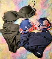 2 Damen-Bikinis Gr. XL – Schwarz & Floral Nordrhein-Westfalen - Hemer Vorschau