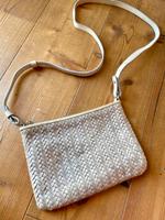 Massimo Palomba Tasche Handtasche geflochten Leder grau beige neu Nordrhein-Westfalen - Porta Westfalica Vorschau