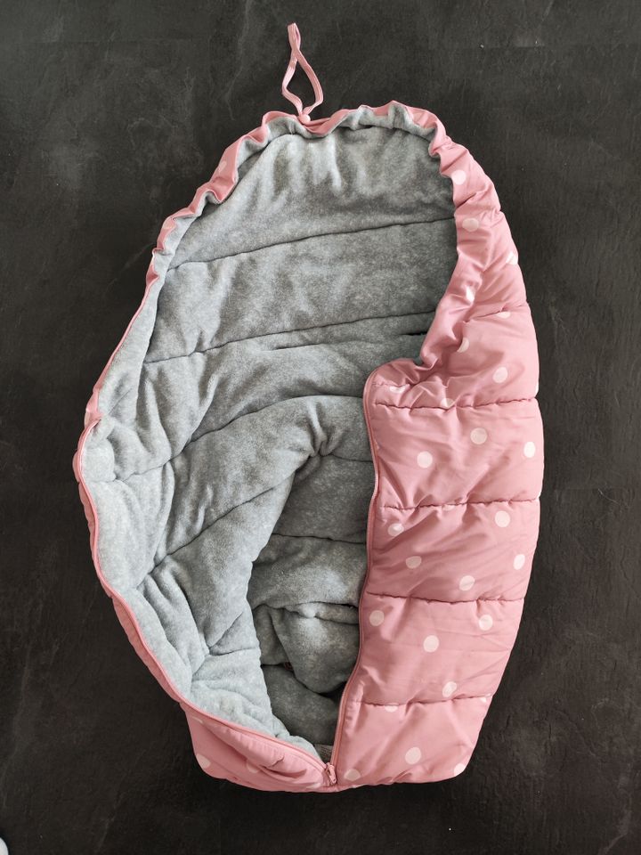 Fußsack Topomini, Kinderwagenbezug, Kuschelsack Baby (rosa) in Rockenberg