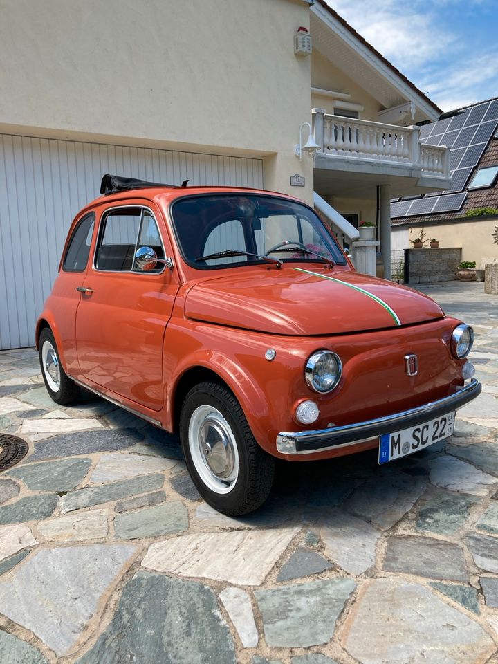 Fiat 500 F Rundtacho Wertgutachten 2 / TÜV neu in Oberhaching