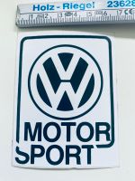 VW Motorsport Volkswagen Aufkleber Herzogtum Lauenburg - Groß Grönau Vorschau