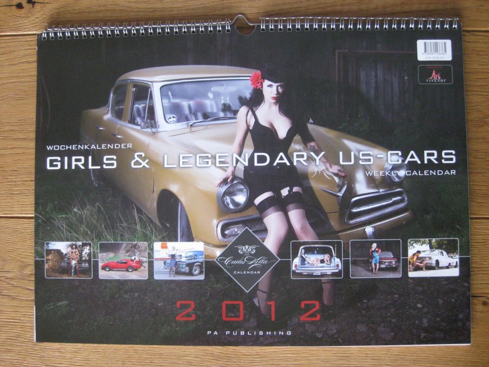 Girls & Legendary US Cars Wochenkalender Carlos Kella 2012 in Walderbach