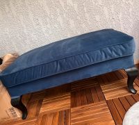 Sofa Ottomane dunkelblau Hessen - Schlüchtern Vorschau