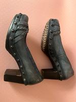 Mjus High Heels Größe 40 echtes Leder blau Sachsen-Anhalt - Schraplau Vorschau