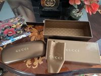 Neue Gucci Brille Schatulle Etui Case mit Tuch Logo Niedersachsen - Wolfsburg Vorschau