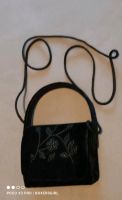 Kleine schwarze Handtasche mit Perlenstickerei Sachsen-Anhalt - Kemberg Vorschau