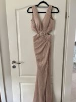 Abendkleid Coktailkleid Gold Bronze 36 mit H&M Collier Kette Niedersachsen - Hammah Vorschau