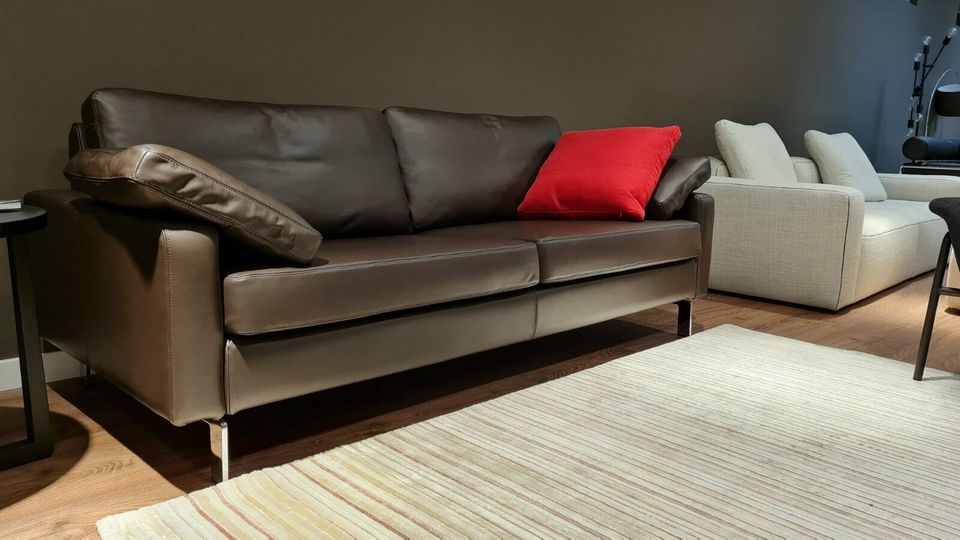 Cor Conseta Sofa, Leder Mocca-Braun, im Top Zustand w.NEU! in Rheda-Wiedenbrück