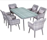 Luxus Premium Garten Rattan Essgruppe SET Esstisch Sitzgruppe NEU Bayern - Hofkirchen Vorschau