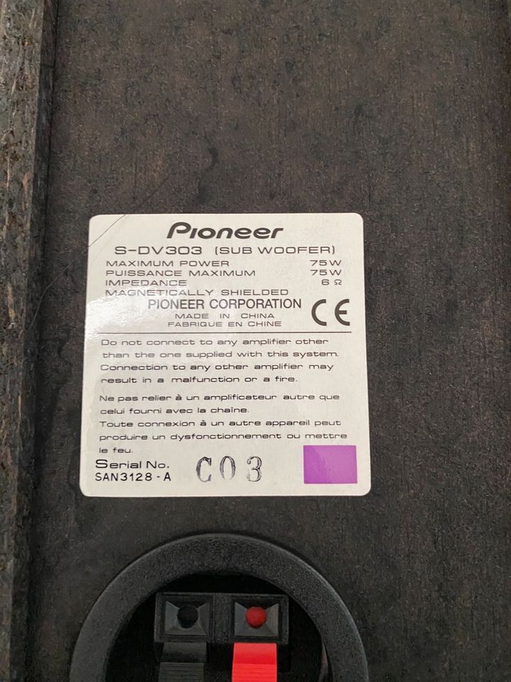 Pioneer 5.1 Lautsprechersystem Subwoofer *TOP* in Iserlohn