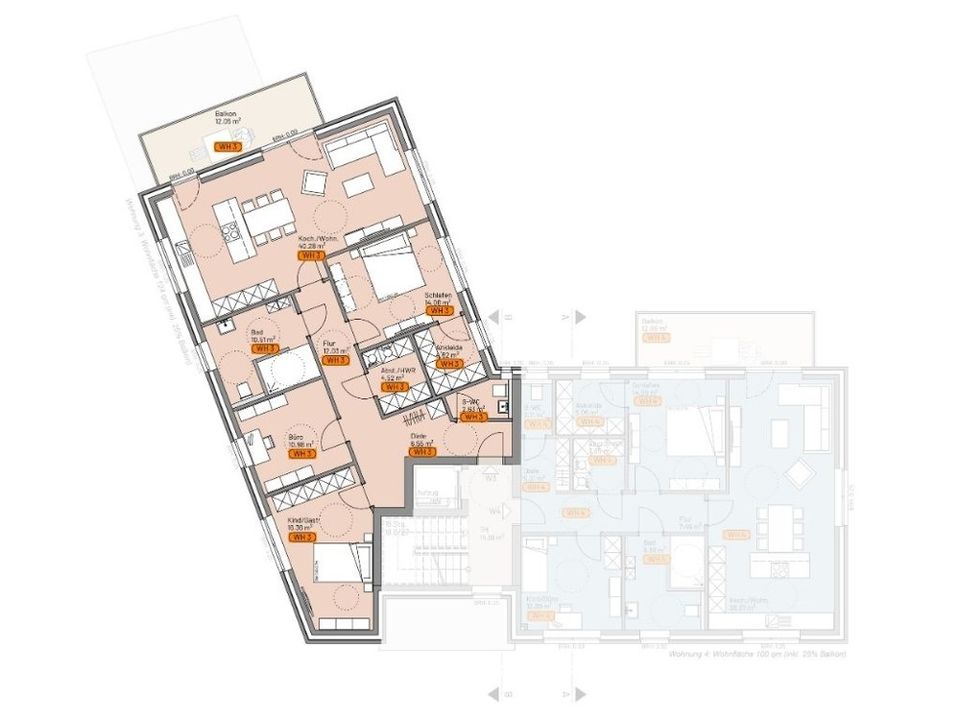 Neubauwohnung im Obergeschoss im Zentrum von Haren (Ems) zum Kauf in Haren (Ems)