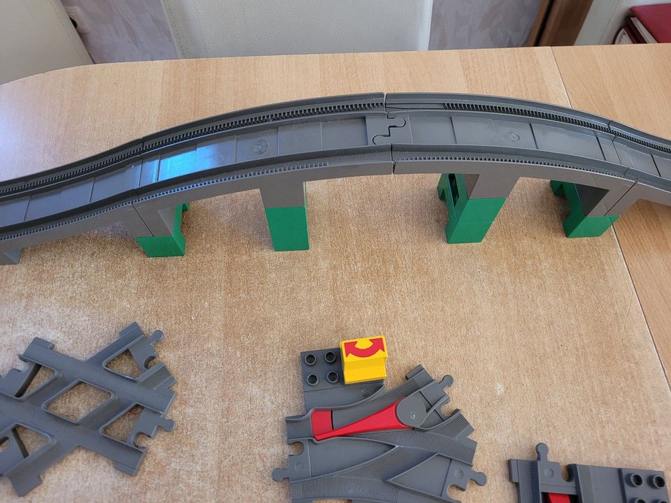 Lego Duplo Eisenbahnbrücke, kreuzung, Weichen, Bahnübergang in Stolberg (Rhld)