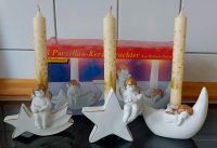 3 Porzellanengel Kerzenständer, weiß/gold, incl. Kerzen Berlin - Schöneberg Vorschau