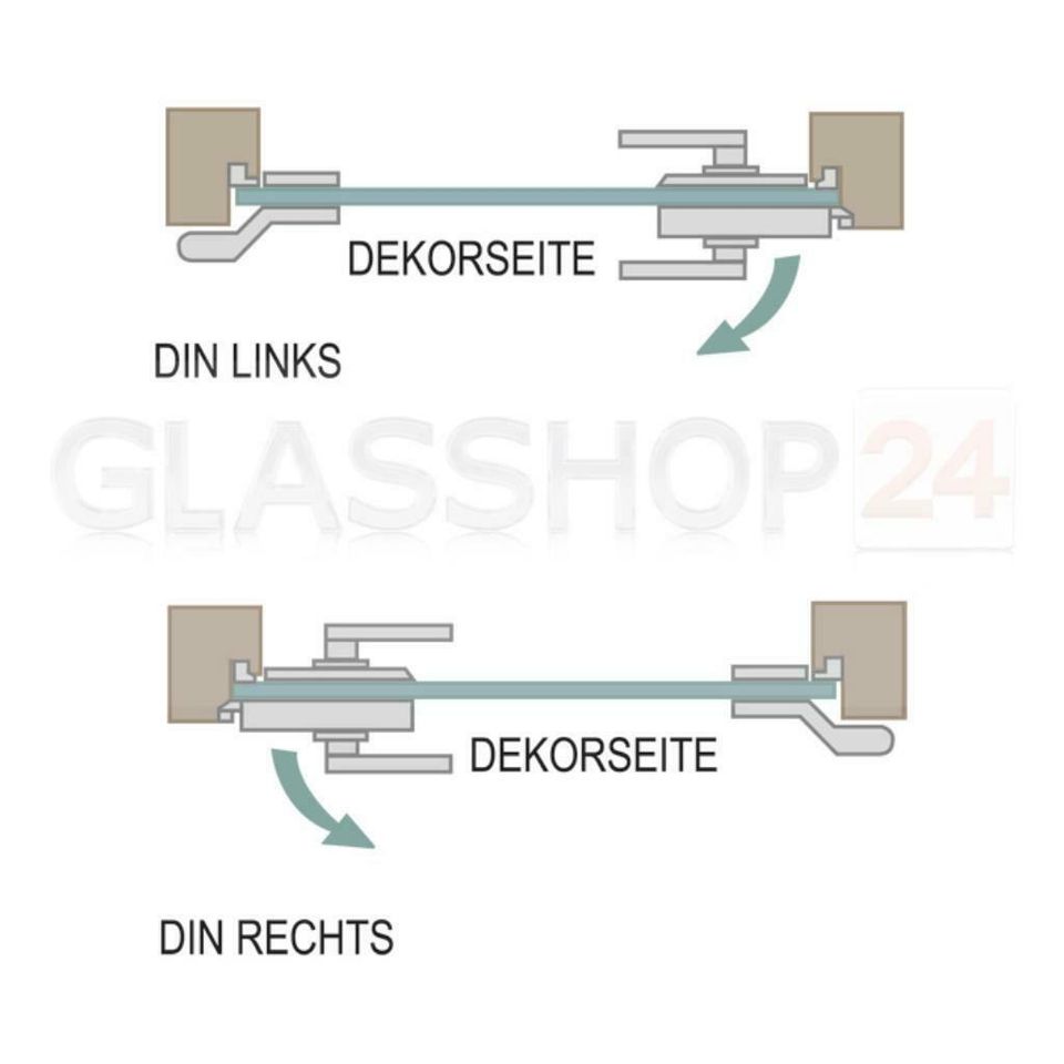 Ganzglastür, Zimmertür, Innentür, Sicherheitsglas - 8mm ESG in Berlin