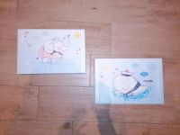 2x Set Bilder fürs Kinderzimmer Wal und Elefant Nordrhein-Westfalen - Mechernich Vorschau