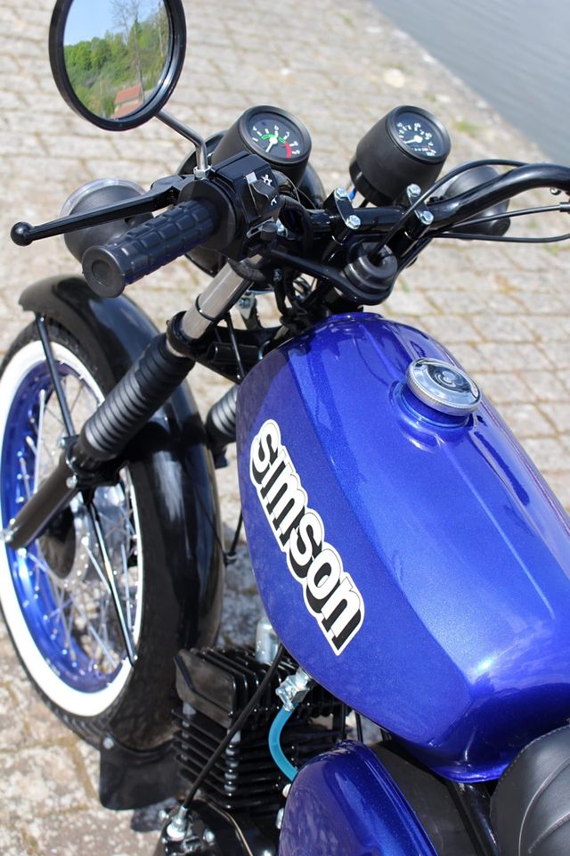 Simson S51 Candyblau Neuaufbau ink. Garantie in Oderberg