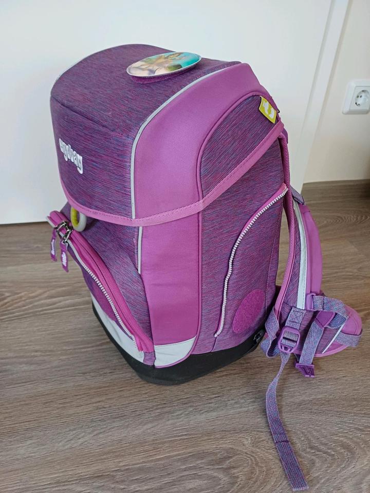 top ergobag cubo-Set: Schulranzen, Sportbeutel, Mäppchen, Klettie in Wissen