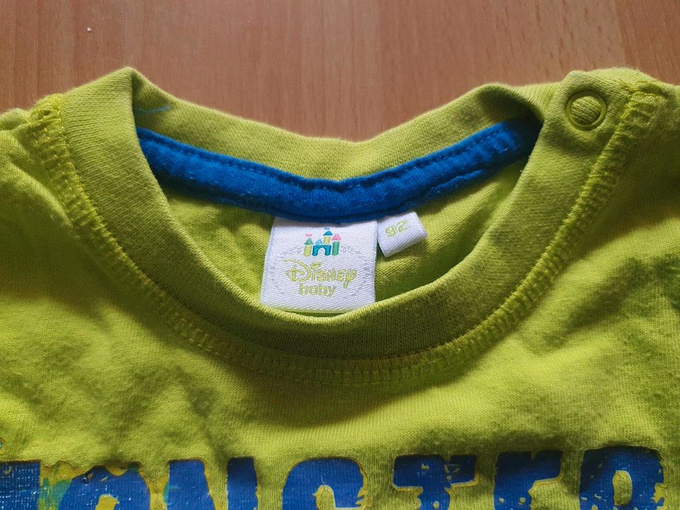 Kinder Pullover Pulli Longsleeve Monster AG Größe 92 grüngelb in Pfronten