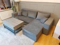 Graues Ecksofa mit Schlaffunktion und Stauraum Dresden - Cotta Vorschau