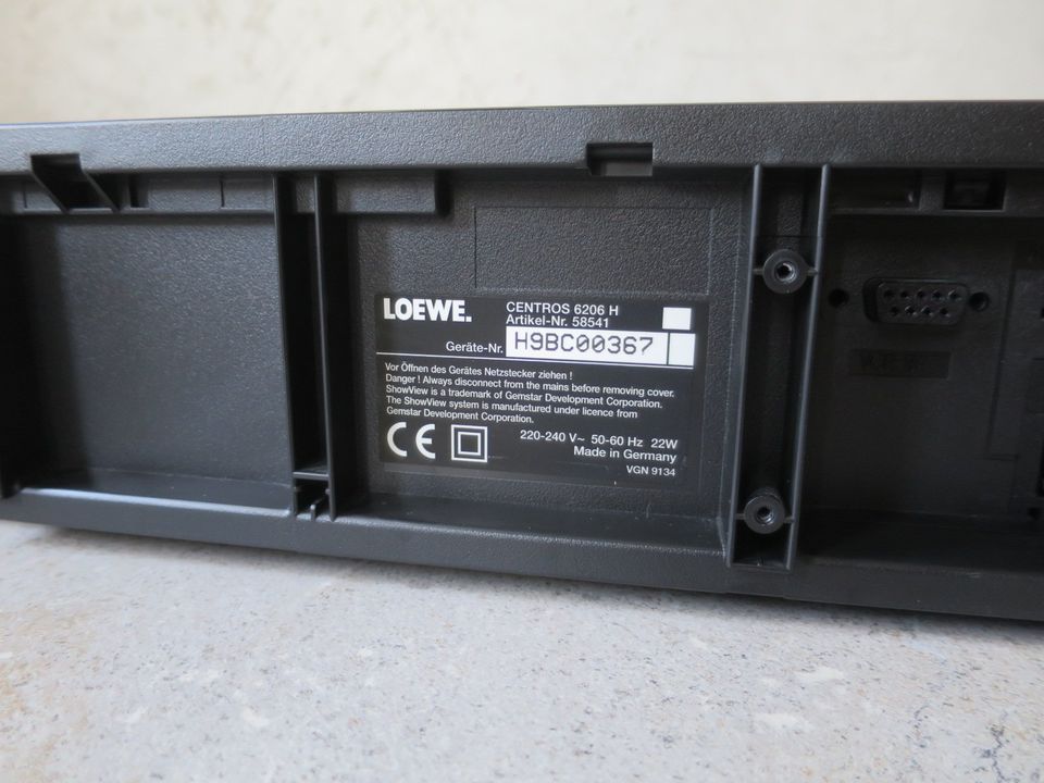 LOEWE Centros 6206 VHS Videorecorder mit VTR - Sat 1 Modul in Bassenheim