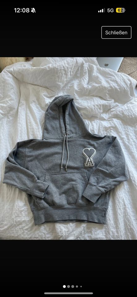 Ami Paris Hoodie XS grau in Lingen (Ems)