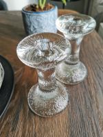 2 Eisglas Kerzenständer wie Iitalla Kerzenhalter vintage 1,6kg Niedersachsen - Braunschweig Vorschau