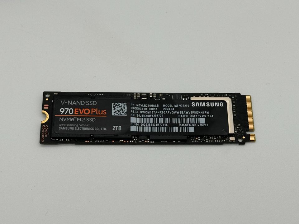 Samsung 970 Evo Plus 2TB NVMe M.2 SSD Speicher Festplatte in Pforzheim