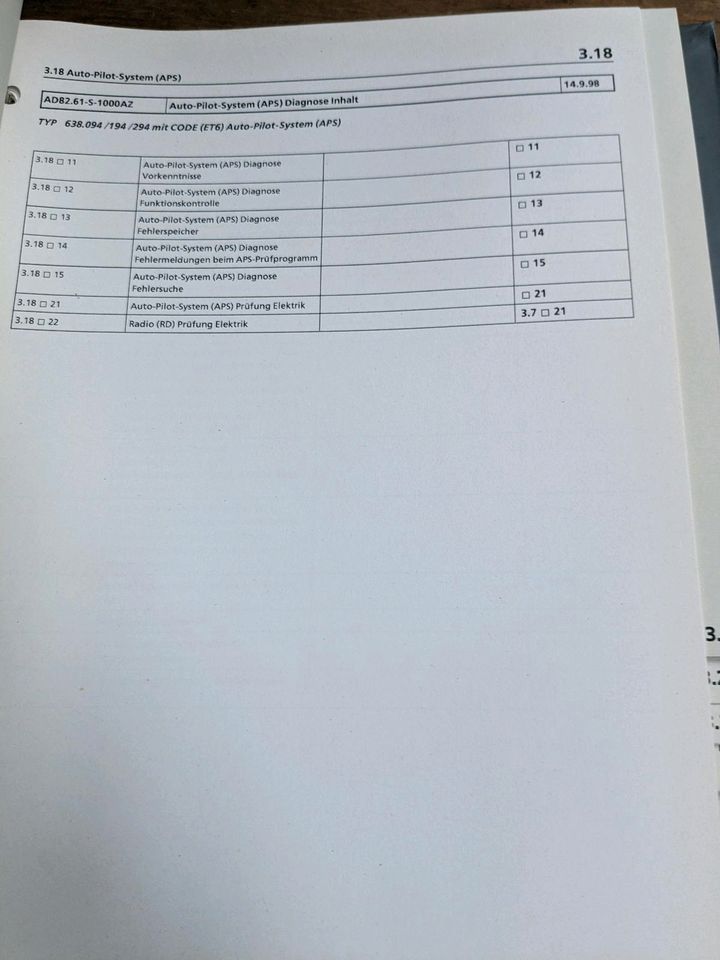 Mercedes Vito V Klasse Diagnose Handbuch Werkstatthandbuch in Selters