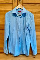 Hugo Boss Hemd Slim Fit hellblau kariert Gr. 39 Nordrhein-Westfalen - Niederkassel Vorschau