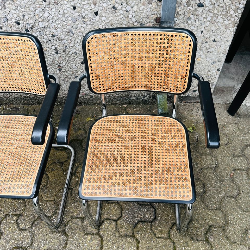 AKTUELLE VERSION! 6x Thonet Freischwinger | Inkl. 19% Mehrwertsteuer! | Marcel Breuer / Mart Stam Design | Designklassiker | S64 Stühle in Düsseldorf