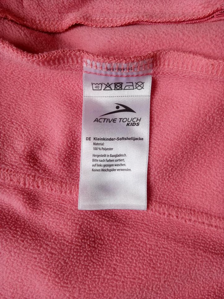 Softshell - Jacke, Gr. 104, rosa in Leuna