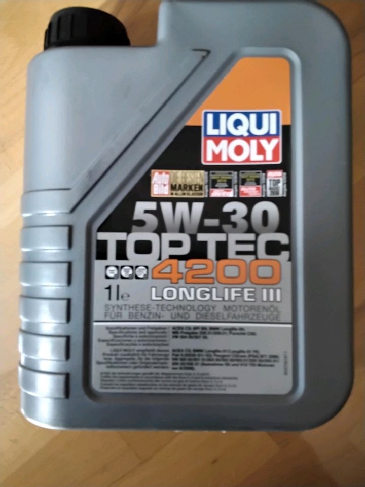 Motoröl 5 W-30 TopTec 1 Ltr. Kanister, ca.