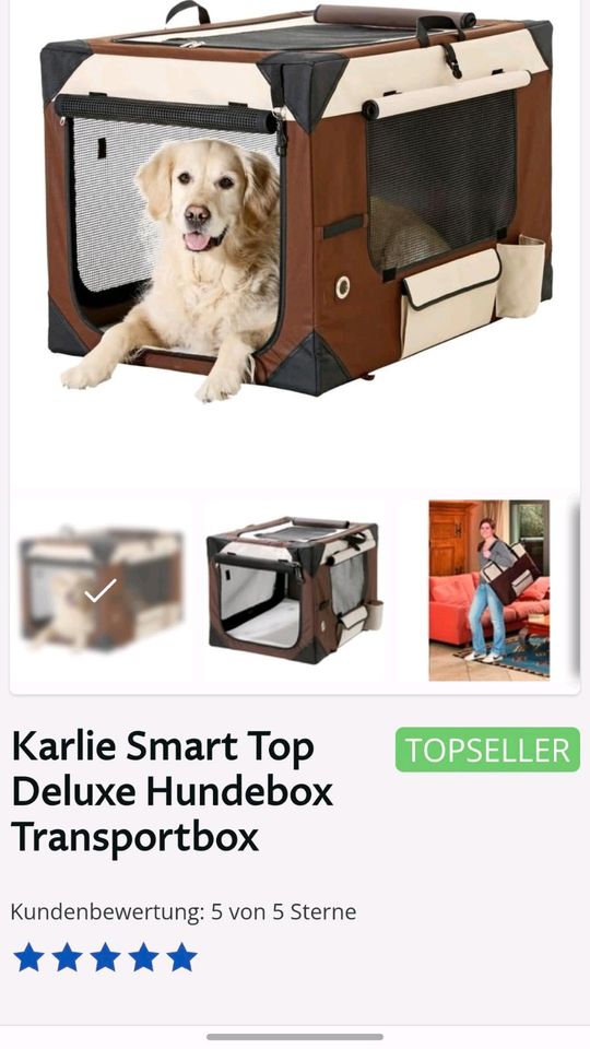 Deluxe Hundebox Transportbox inkl Tragetasche Karlie Smart Top De in Magdeburg