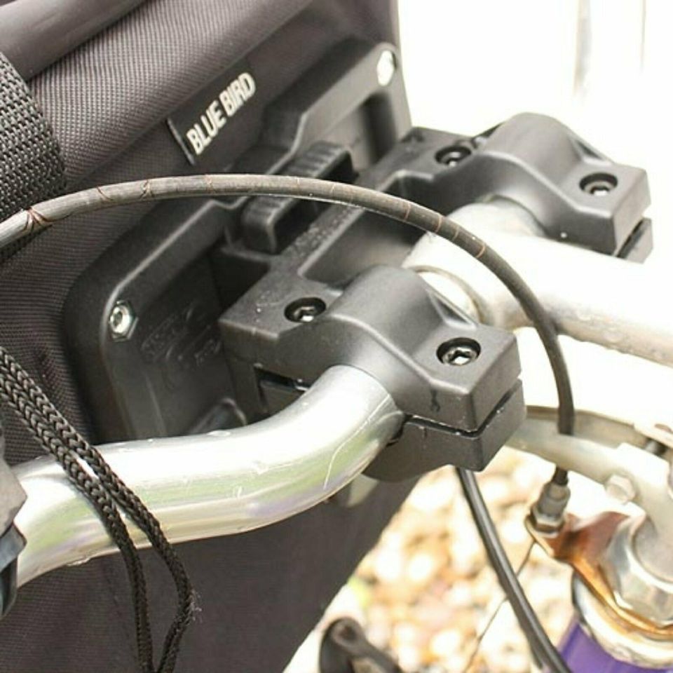 BLUE BIRD Lenkerkorb Fahrradkorb Quick-Clip Halter 20L schwarz in Haßloch