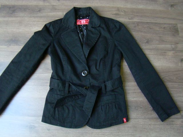 EDC by ESPRIT Jacke Blazer Damen XS schwarz Trenchcoat kurz w NEU in Menden