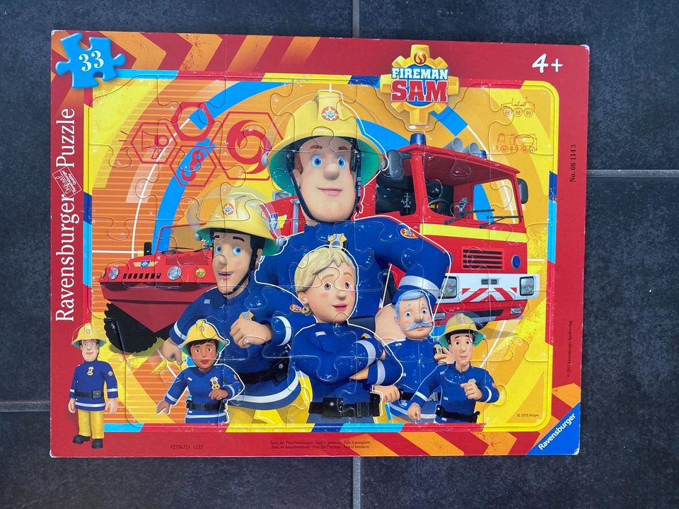 Feuerwehrmann Sam Rahmen Puzzle 33 Teile Ravensburger in Neu-Eichenberg