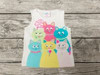 T-Shirt / Top ★ weiß, Katzen, Glitzer ★ Gr. 92 ★ Ernstings Family Berlin - Lichtenberg Vorschau