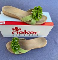 Rieker Damen Pantolette Sommer Slipper  Schuh grün Gr. 39 Hessen - Melsungen Vorschau
