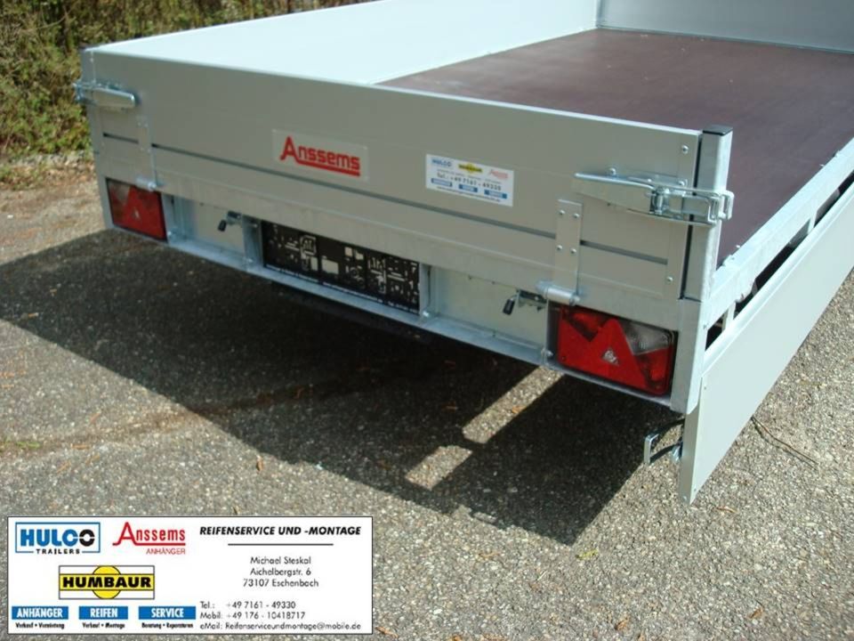 Anssems ASX3000-325x178x30, Anhänger m. Rampen, Hochlader, neu in Eschenbach Württemberg