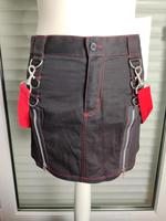 Schwarz rot Mini rock Reißverschluss Bondage S 36 Mercy Gothic Nordrhein-Westfalen - Werl Vorschau