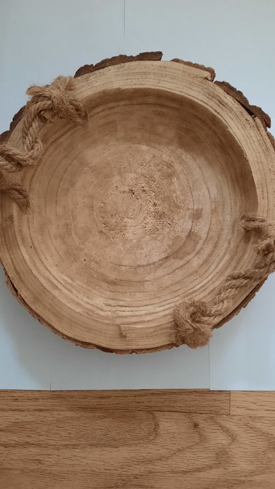 Holzschale, natur, 30cm, rund in Helsa
