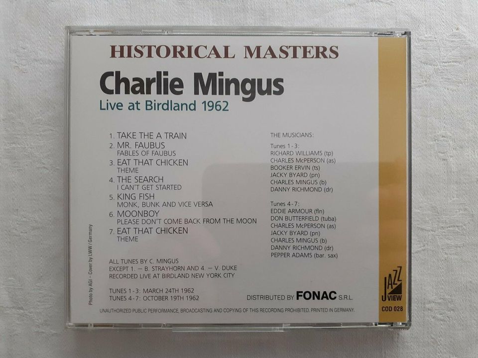 Charles Mingus live in Ehingen (Donau)