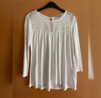 Bluse Oberteil T-Shirt gestickt 3/4-Ärmel weiß Orsay S 36 Baden-Württemberg - Nürtingen Vorschau