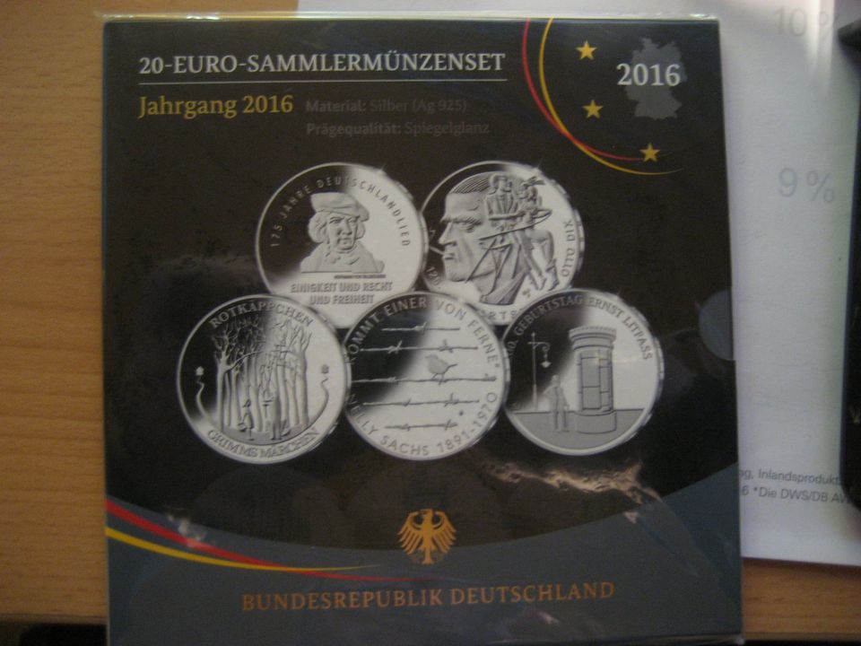 20 Euro Sammlermünzensets 2016, 2017 und 2018 in PP in Köln