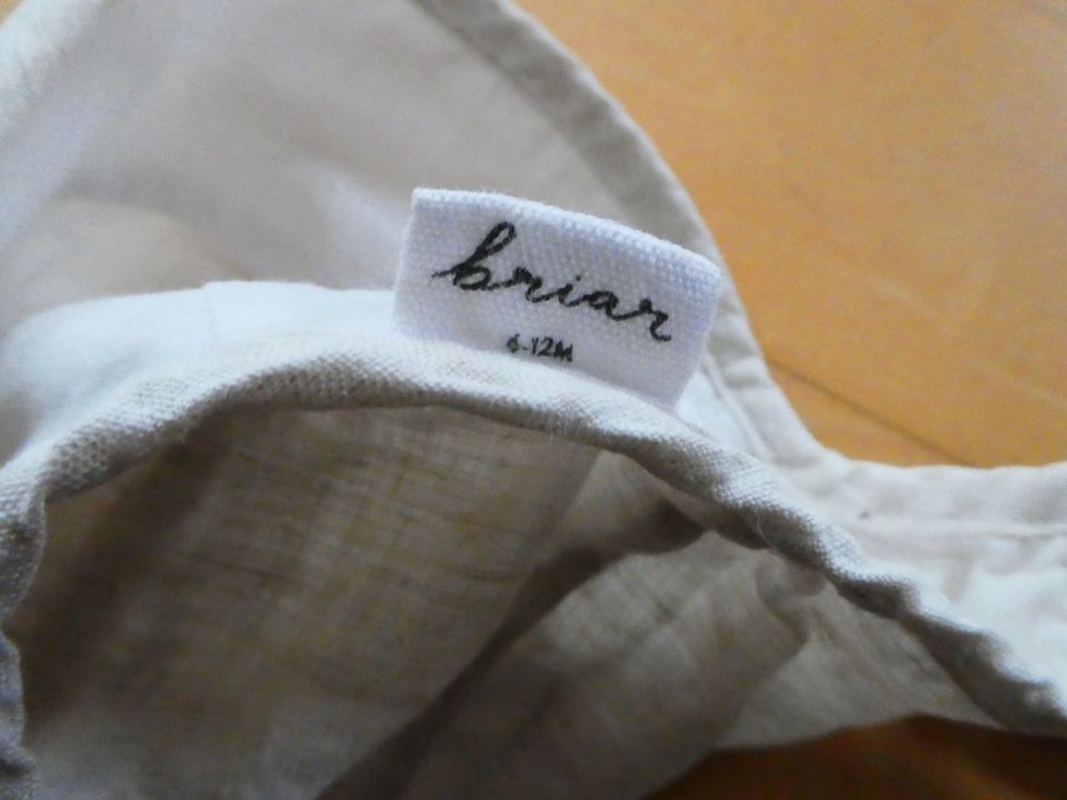 Briar Bonnet Mütze Leinen 6-12mon in Riedering